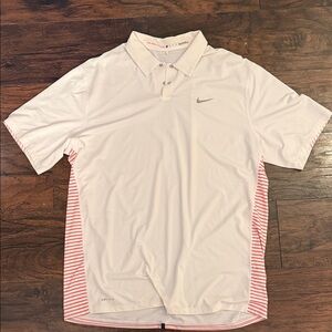 Nike Men’s golf Polo with orange Stripe back